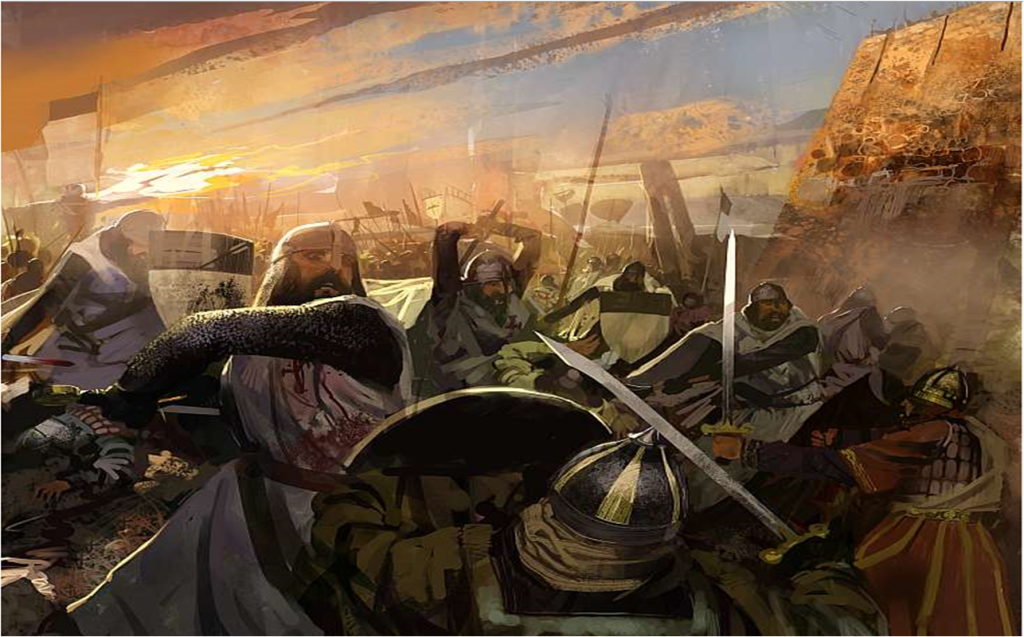 Los templarios participaron en la reconquista del valle del Alagón y el Tajo.