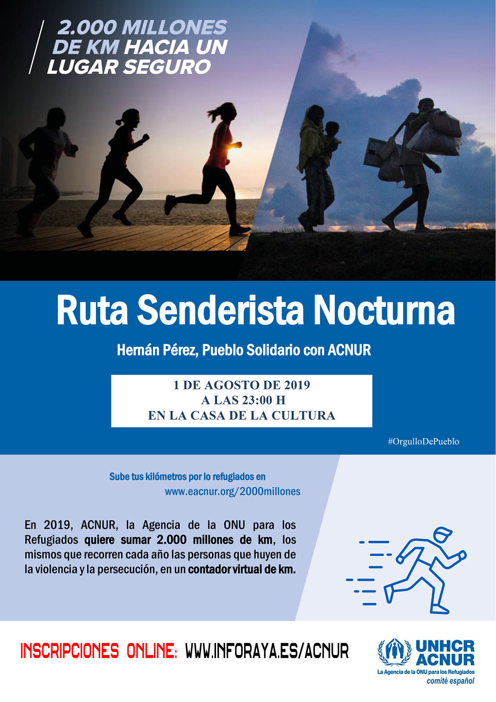 Ruta senderista nocturna Hernán Pérez